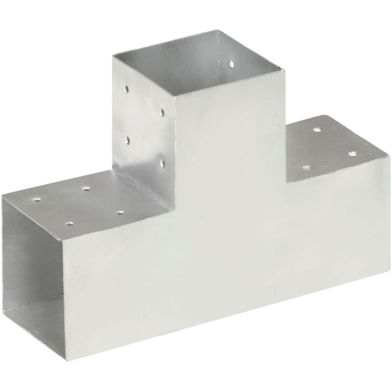 Vidaxl - Connecteur de poteau Forme en t Métal galvanisé 101x101 mm