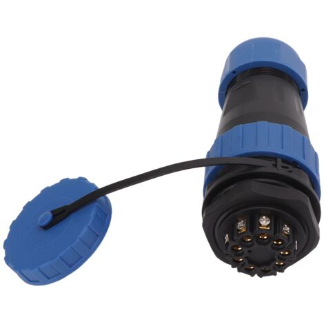 Connecteur de prise étanche 380V 45A, écrou arrière, sans soudure, puissance d'aviation, 9 broches, taille de Contact 2,8x9mm