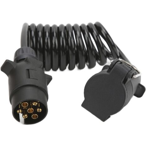 Connecteur de rallonge de prise de remorque, prise de fil d'alimentation, 2 mètres, 7 broches, norme européenne