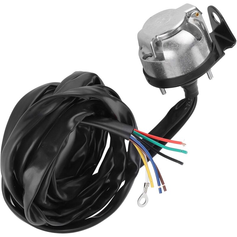 Connecteur de remorque, Câble de prise de remorque , prise de câblage de prise de connecteur de remorque européenne à 7 broches Câble de 1.5 m pour