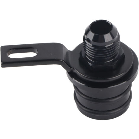 Connecteur de Reniflard de Moteur Automatique de Pièces Automobiles pour Bidon de Récupération d'huile B16 B18 B2010AN Raccord de Reniflard en Aluminium Noir Léger pour Bidon de.