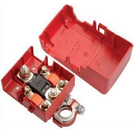 Connecteur de Terminal de Distribution de Batterie Fondu de Voiture 32V 400A, Pinces à Dégagement Rapide pour Accessoires de Voiture (rouge)