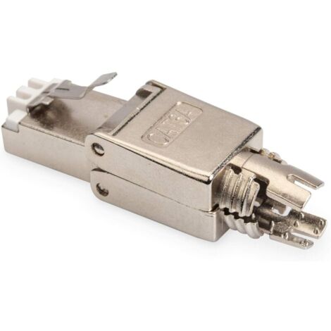 connecteur de Terrain Cat6a Blindé à 360° - Connecteur RJ45 sans Outil - 10GBase-T 500 MHz - AWG 26/7 à 22/1