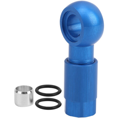 Connecteur de tube d'huile pour disque de frein vélo en alliage d'aluminium, tête olive à cinq fils, conversion bleue