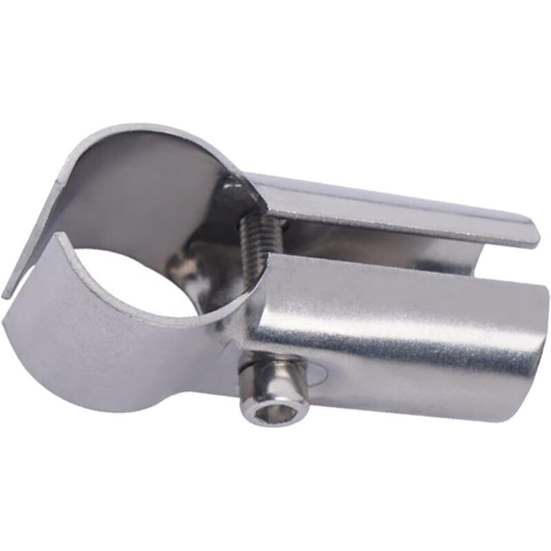 Connecteur de Tube En Acier Inoxydable, Raccord de Tuyau Joint de Serrage pour Tuyau Rond Diamètre de 25mm, Abris de Fleurs, Main Courante,