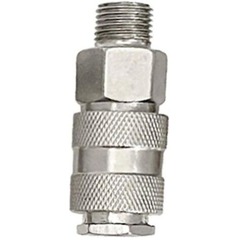 Connecteur de tuyau à dégagement rapide pneumatique ue 1/4 NPT mâle femelle raccord coupleur d'air et Kit prise compresseur pièces raccords (Color : SP, Size 40mm) Sp 40mm
