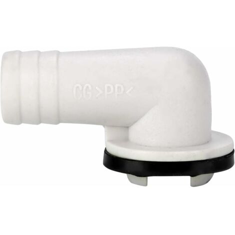 Xavax Raccord Double de Vidange pour Lave Linge Lave vaisselle (Raccord Y  pour siphon avec clapet anti-retour, raccord d'évacuation pr tuyau 20 - 24  mm, 2x 3/4 avec joint prémonté) Blanc en