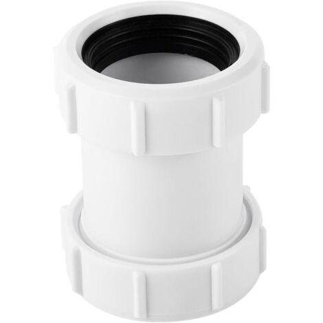 Connecteur de tuyau droit en PVC 40 mm Raccord à compression pour tuyau d'évacuation de baignoire 1,27 cm