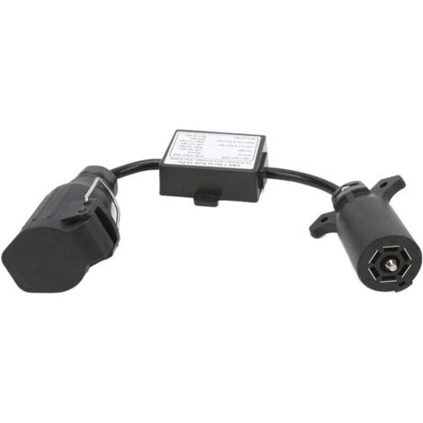 Connecteur de voiture en plastique, connecteur de lame à 7 voies pour véhicule américain vers connecteur rond européen à 13 broches pour voiture et camion