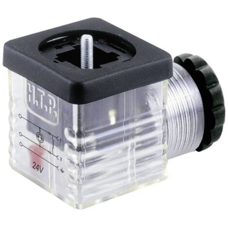 Connecteur délectrovanne avec affichage de fonction (type A) HTP G1TU2L01 transparent Pôle:2 + PE 1 pc(s) - transparent