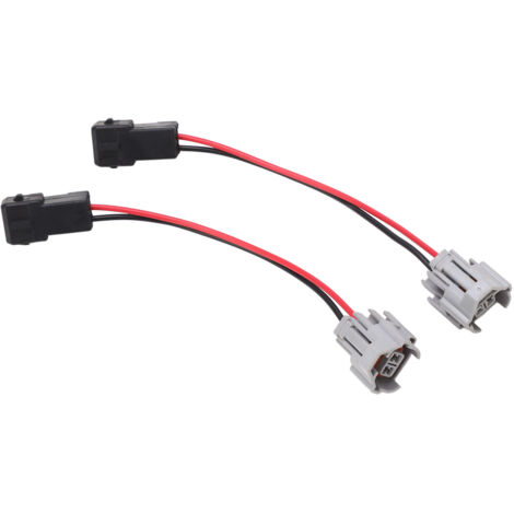 Connecteur D'injecteur de Carburant 2 Pièces, Remplacement Universel pour Injecteurs EV1, Adaptateur de Prise de Connexion Stable, Matériau, Installation Simple,.