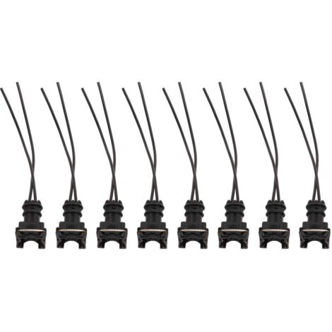 Connecteur d'injecteur de carburant, bouchons de cablage, Clips coupés, Style d'épissure EV1 8 pour Bosch, 8 pièces