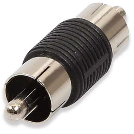Connecteur double droit RCA mâle-mâle, câble AV RCA mâle-mâle, connecteur femelle, adaptateur de connexion de monitoring