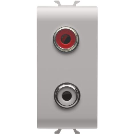 CONNECTEUR DOUBLE RCA 1M CHORUS BEIGE GEWISS GW13453