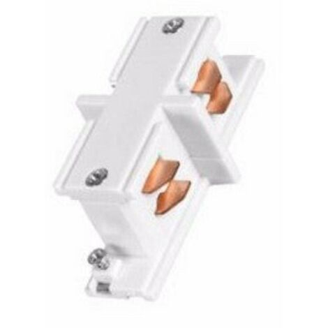 Connecteur Droit Rail Triphasé BLANC - SILAMP