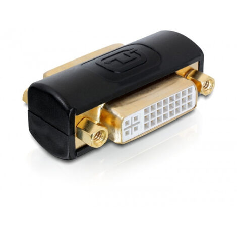 Connecteur DVI-D / DVI-I Dual Link - compact - plaqué or / noir