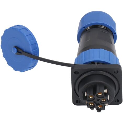 Connecteur électrique aviation 5 broches IP68 380V 45A, étanche, sans soudure, diamètre de contact 2.8mm