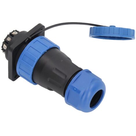Connecteur électrique aviation étanche IP68 380V 45A, 9 broches, diamètre de contact 1.8mm, sans soudure, pour prises et socles
