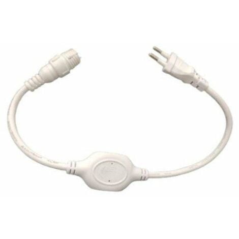 SILAMP Connecteur électrique Guirlande LED 220V 2 broches - AC/DC - SIL