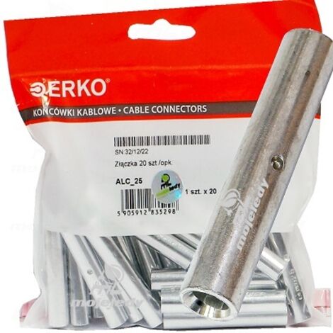 Connecteur en aluminium, manchon de connexion ALC 25 (20 pièces) Erko