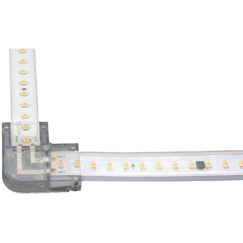 Aric - connecteur en l - pour ruban led lyn 10 et 14 55316