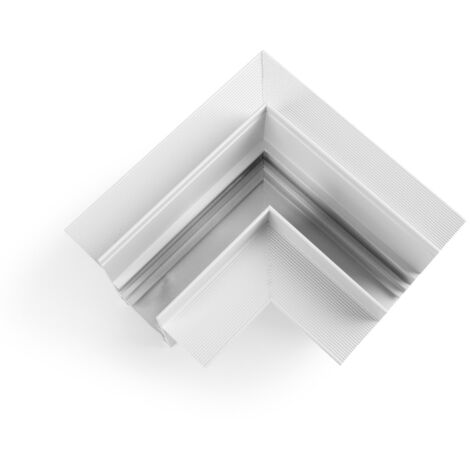 Connecteur en L pour rails magnétiques encastrés 20 mm - - Blanc