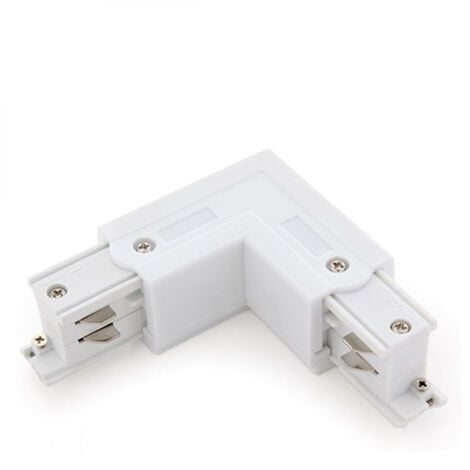 Connecteur En L Triphas/é/ Blanc Greenice