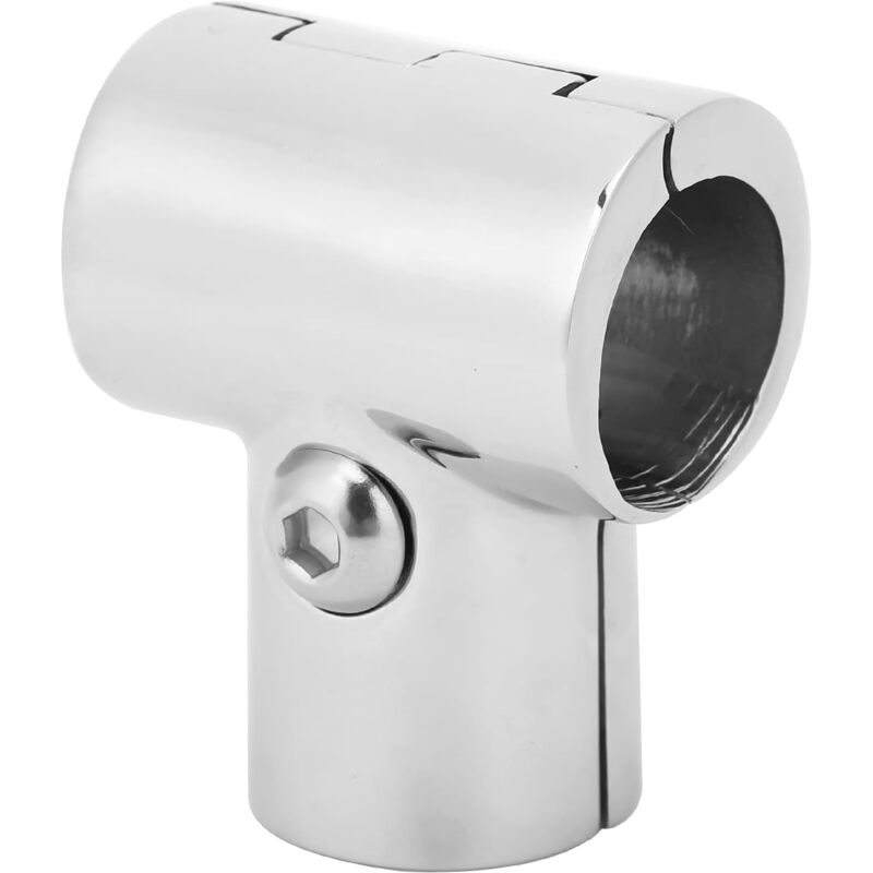 Connecteur en t en Acier Inoxydable, Connecteur Fendu à 3 Voies, Accessoires de Raccordement de Tube Poli, Raccords de Quincaillerie de Tuyau pour