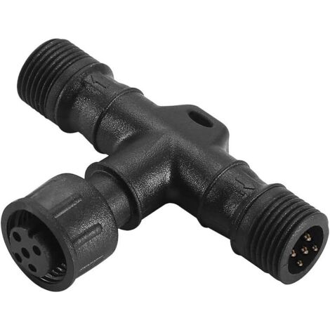 Connecteur en T étanche IP67 à 5 broches pour lampes de terrasse LED RGBW