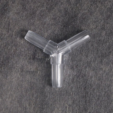 Connecteur en T Transparent pour Pompe à Oxygène d'Aquarium en Acrylique, Raccord pour Tuyaux d'Air de Réservoir à Poissons