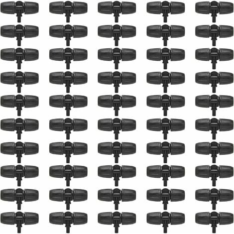 Connecteur en té, raccord en té de Tuyau 50 pièces 8/12 mm Portable pour système d'irrigation Goutte à Goutte pour Jardinier pour Le verdissement Urbain Macaron