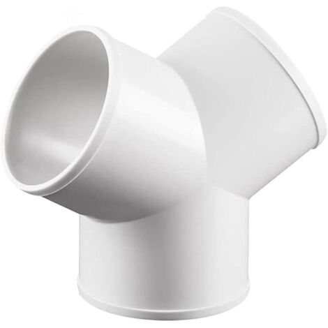 Connecteur en Y 3 voies rond en plastique et raccords pour extracteur d'air 97 mm