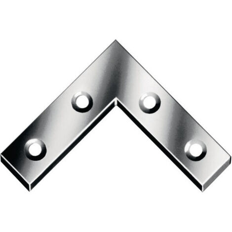 Connecteur equerre L.75x75mm B.12mm S.1,5mm acier bleu galva. (Par 100)