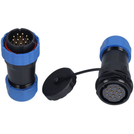 Connecteur étanche aviation 12 broches SP28 IP68 résistance à l'oxydation PA66 PA6