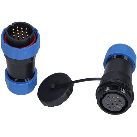 Connecteur étanche aviation 14 broches SP28 IP68 résistance oxydation PA66 PA6