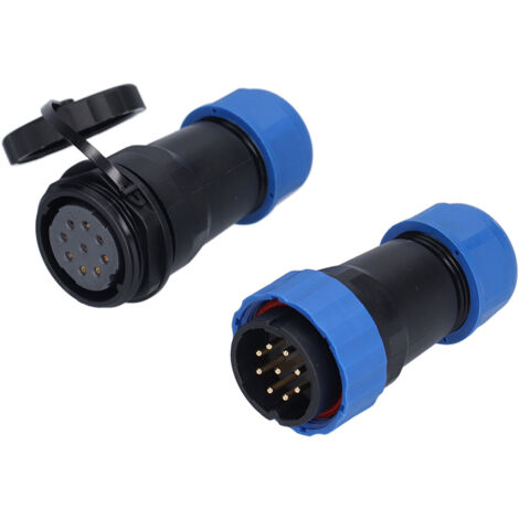 Connecteur étanche aviation SP28 9 broches IP68 résistant corrosion PA66 PA6
