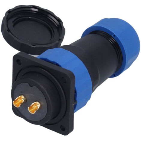 Connecteur Étanche Carré 4 Trous IP68 Prise Aviation 380V 45A pour Câble SP282 Broche