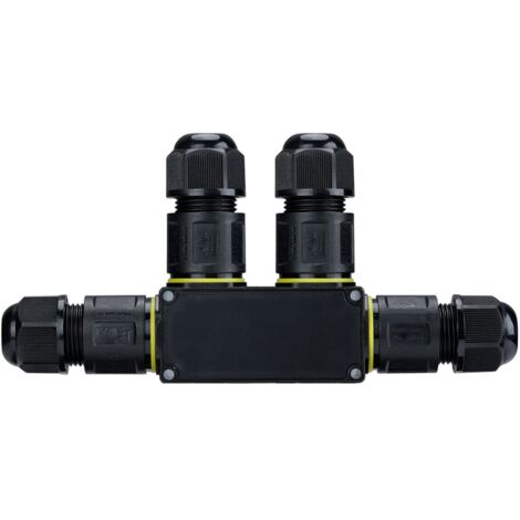 Connecteur étanche en F - 3P - IP68 - 0,5-2,5mm² - 24A -