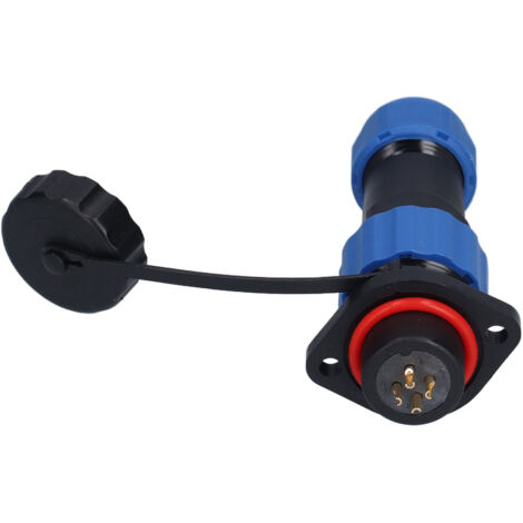 Connecteur étanche IP68 aviation 4 pôles mâle/femelle 250V 5A avec bride SP16