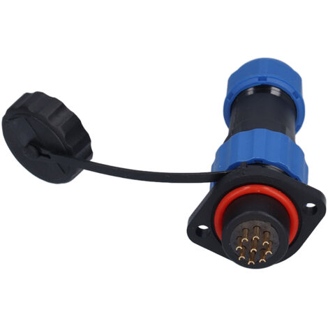 Connecteur étanche IP68 aviation mâle/femelle, 9 broches, 250V 5A, joint à brides SP16