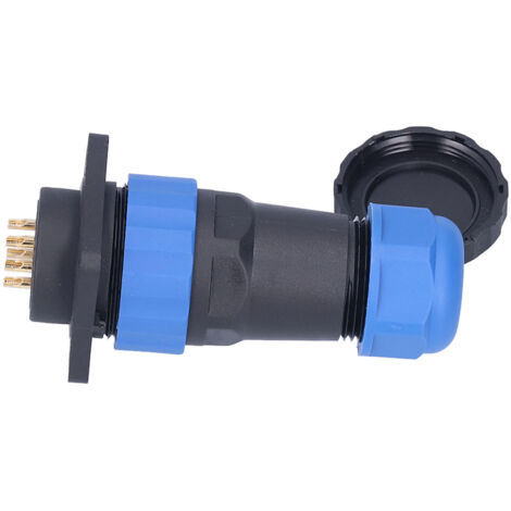 Connecteur étanche IP68 mâle-femelle 4 broches aviation 380V 10A, prise carrée robuste pour applications industrielles