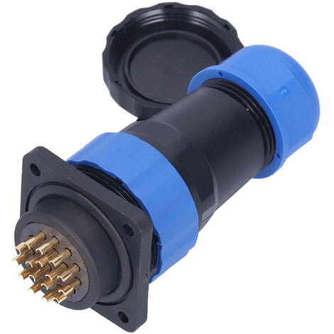 Connecteur étanche IP68 mâle-femelle 4 broches carré SP2816 pour applications aéronautiques 380V 10A