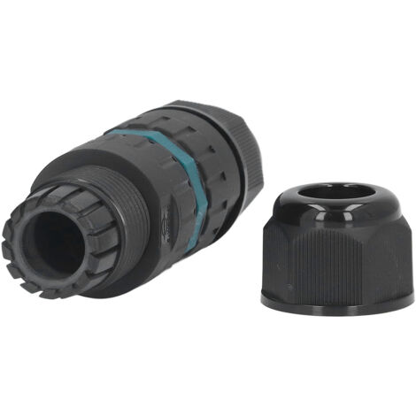 Connecteur étanche IP68 pour extérieur, raccord rapide droit 5 conducteurs, diamètre 10‑14mm