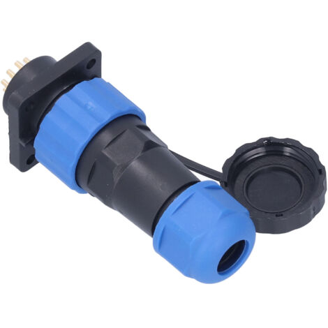 Connecteur étanche SP2012 pour soudure, prise aviation 250V 5A, applications industrielles robustes.