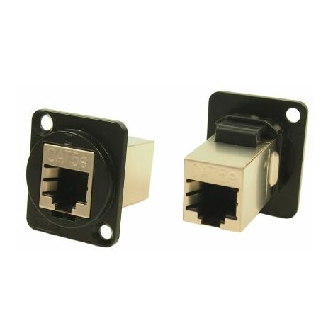 Connecteur Ethernet cat 5e RS PRO Femelle Montage panneau, ports ( Prix pour plateau de 25 )