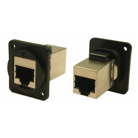 Connecteur Ethernet cat 5e RS PRO Femelle Montage panneau, ports ( Prix pour plateau de 25 )