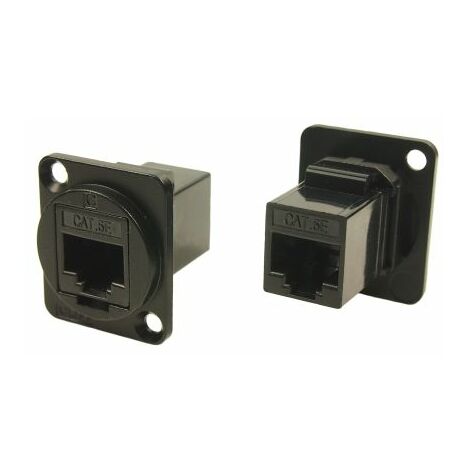 Connecteur Ethernet cat 5e RS PRO Femelle, UTP Montage panneau, ports ( Prix pour plateau de 25 )