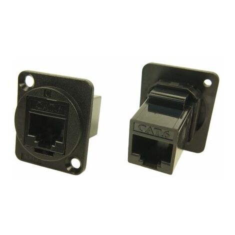 Connecteur Ethernet cat 6 RS PRO Femelle, UTP Montage panneau, ports ( Prix pour plateau de 25 )