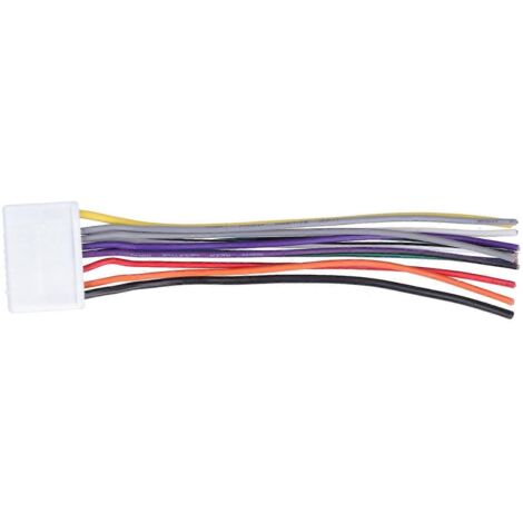 Connecteur faisceau de câbles pour autoradio stéréo Nissan Versa/Sun, 12 broches, interface adaptateur, câble de connexion audio double.