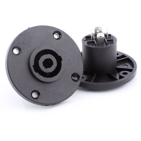 Connecteur femelle 4 broches pour haut-parleur de scène, connecteur XLR femelle, prise de câblage haut-parleur 4 broches ronde et carrée, fiche ohmmètre